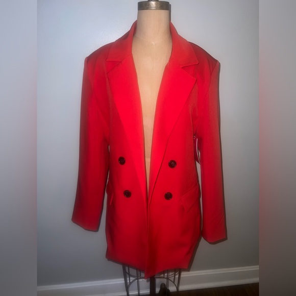 Shoe Dazzle Vibrant Red Blazer - Picture 5 of 7